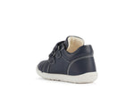 GEOX KIDS B254NB  MACCHIA Navy Leather Boy's First Shoes