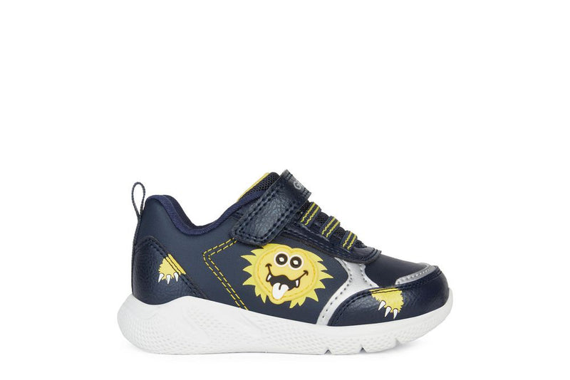 GEOX KIDS B264UB B SPRINTYE BOY Navy/Yellow Trainer