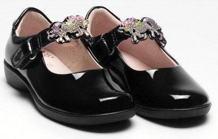 LELLI KELLY LK8312 Blossom Black Patent Dolly Shoe Size 35