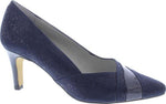 CAPOLLINI G526 SELENA Navy/Patent Special Occasion Court Shoe