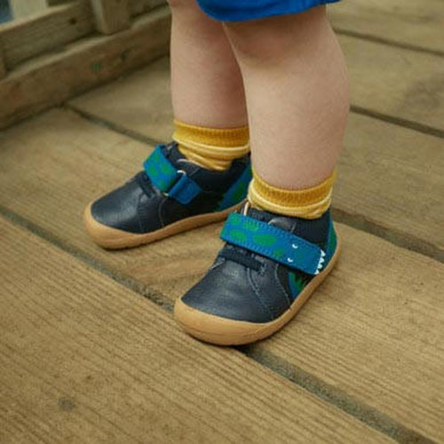 STARTRITE KIDS 0815-9 COMPANION Boys Navy Leather 'Dino' Shoes 'F' Fitting