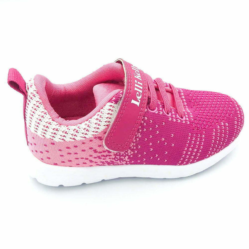 LELLI KELLY KIDS LK9886 OLIVIA Fuxia Riptape Fastening Trainer