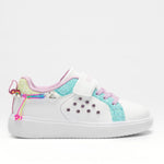 LELLI KELLY KIDS LKAA3410 GIOIELLO JEWEL Girl'sWhite/Multi Riptape Trainer