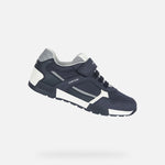 GEOX KIDS J046NA J ALFIER Navy/Grey Combination Trainer