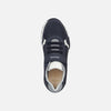 GEOX KIDS J046NA J ALFIER Navy/Grey Combination Velcro Trainer