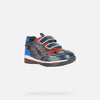 GEOX KIDS B2684A B TODO BOY Navy/Red Marvel SPIDERMAN Trainer with Lights