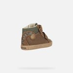 GEOX KIDS B26A7A B KILWI BOY Brown/Dk Brown WWF 'Tiger' Low Boot