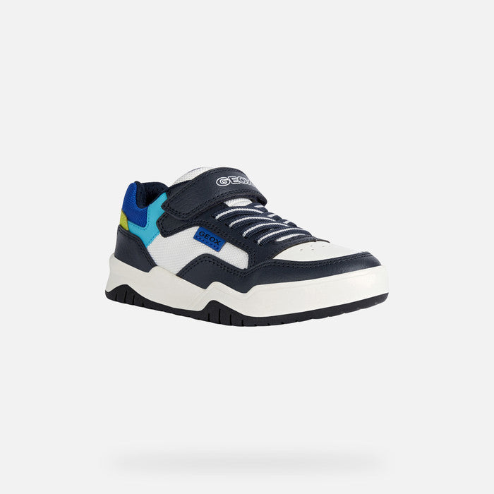 GEOX KIDS J PERTH Boy's Navy/Royal/White Sneaker