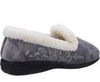 FLEET & FOSTER Adelaide GREY Ladies Memory Foam Full Slipper