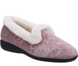 FLEET & FOSTER Adelaide PINK Ladies Memory Foam Full Slipper