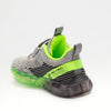 BULL BOYS KIDS BB AR01 T-REX Boy's Grey Trainer with Lights