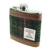 GLEN APPIN - HF2100 6oz Harris Tweed Hip Flask