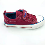 BULL BOYS KIDS BB2074 NICHOLAS Boy's Bordeaux Canvas Sneaker