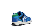 GEOX KIDS J0415A PAVEL Royal Blue/Green Velcro Trainer