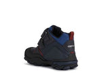 GEOX KIDS J169WA J BULLER Boys Navy/Dk Red Ankle Boot