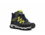 GEOX BOY'S J16ACA 0CEFU C1267 MAGNETAR Dk Grey/Lime WPF Boot