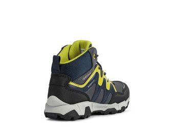 GEOX BOY'S J16ACA 0CEFU C1267 MAGNETAR Dk Grey/Lime WPF Boot