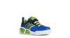 GEOX KIDS J ILLUMINUS Boy's Royal/Lime Velcro Trainer with Lights