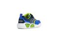 GEOX KIDS J ILLUMINUS Boy's Royal/Lime Velcro Trainer with Lights