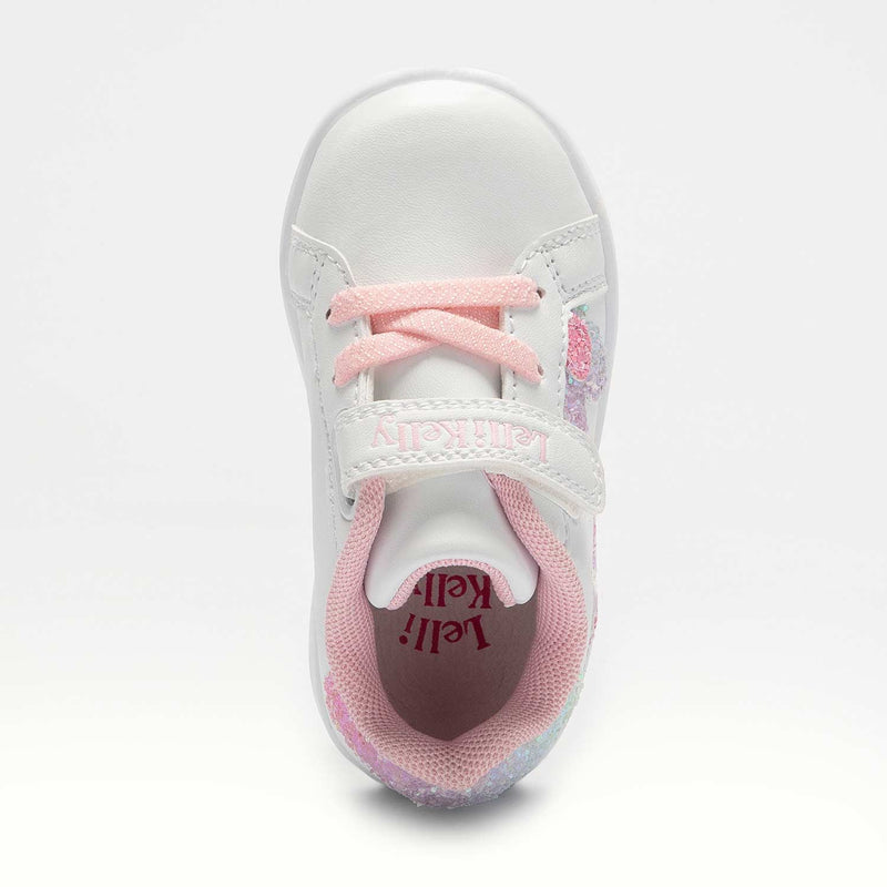 LELLI KELLY KIDS LKAA2002 ANITA White/Pink Riptape Sneaker