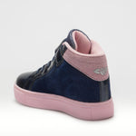 LELLI KELLY KIDS LKAA4836 MILLE STELLE Girl's Navy Blue/Pink Ballerina Hi-Top