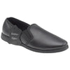 SLEEPERS MS414A HADLEY Men's Black Leather Full Slipper