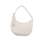 REMONTE WOMENS Q0624-62 Beige Chevron Quilted Bag