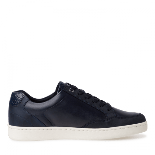 TAMARIS WOMENS 23619/28 890 Navy Leather Combination Sneaker