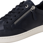 TAMARIS WOMENS 23619/28 890 Navy Leather Combination Sneaker