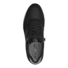 TAMARIS WOMENS 23794 VINNY Black Leather Comb Sneaker