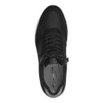 TAMARIS WOMENS 23794 VINNY Black Leather Comb Sneaker