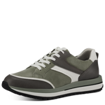 TAMARIS WOMENS 23797/30 761 BONNI Olive Combination Leather Trainer