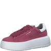 TAMARIS WOMENS 23812 YUMA Fuschia Pink Leather Sneaker