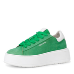 TAMARIS WOMENS 23812 YUMA Apple Green Leather Sneaker