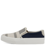 TAMARIS WOMENS 24718/20 890 MIRI Navy/Beige Combination Canvas S/O Sneaker