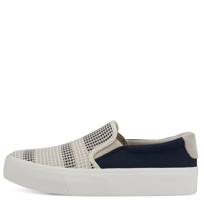 TAMARIS WOMENS 24718/20 890 MIRI Navy/Beige Combination Canvas S/O Sneaker