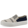 TAMARIS WOMENS 24718/20 890 MIRI Navy/Beige Combination Canvas S/O Sneaker