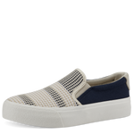 TAMARIS WOMENS 24718/20 890 MIRI Navy/Beige Combination Canvas S/O Sneaker