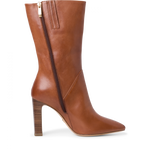 TAMARIS WOMENS 25349/29 305 IDONY Cognac Tan Leather Heeled 3/4 Boot