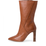 TAMARIS WOMENS 25349/29 305 IDONY Cognac Tan Leather Heeled 3/4 Boot