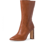 TAMARIS WOMENS 25349/29 305 IDONY Cognac Tan Leather Heeled 3/4 Boot