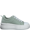 MARCO TOZZI WOMENS 23768-20-742 BIBANO Mint Green Canvas Lace-Up Sneaker