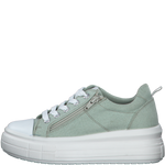 MARCO TOZZI WOMENS 23768-20-742 BIBANO Mint Green Canvas Lace-Up Sneaker