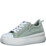 MARCO TOZZI WOMENS 23768-20-742 BIBANO Mint Green Canvas Lace-Up Sneaker