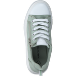 MARCO TOZZI WOMENS 23768-20-742 BIBANO Mint Green Canvas Lace-Up Sneaker