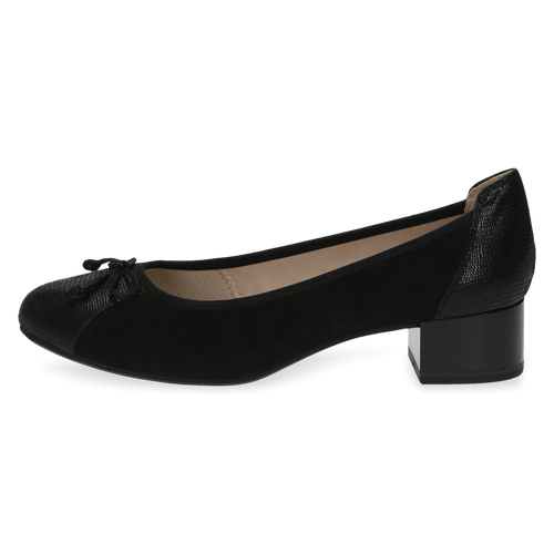 CAPRICE WOMENS 22300/20 019 ANUSHKA Black Combination Low Court Shoe