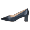 CAPRICE WOMENS 22408/28 807 Navy Pearl Leather Court Shoe