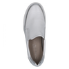 CAPRICE WOMENS 24656-28-139 MANOU WHITE/SILVER Leather Combination Slip-On Shoe