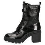 CAPRICE WOMENS 26208-27 017 Black Patent L/U Warmlined Ankle Boot