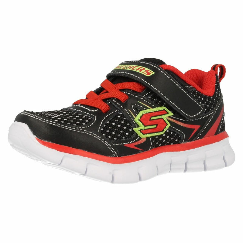 SKECHERS KIDS FOAMIES 95090N/BKRD Mini Dash Boys Trainer Black/Red